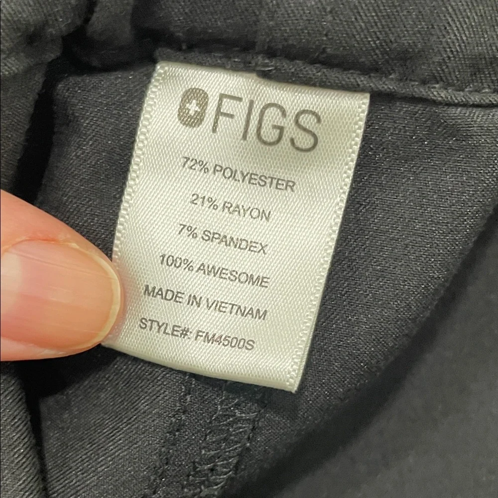 FIGS Black Pisco Scrub Pants Medium Short Men’s / Unisex